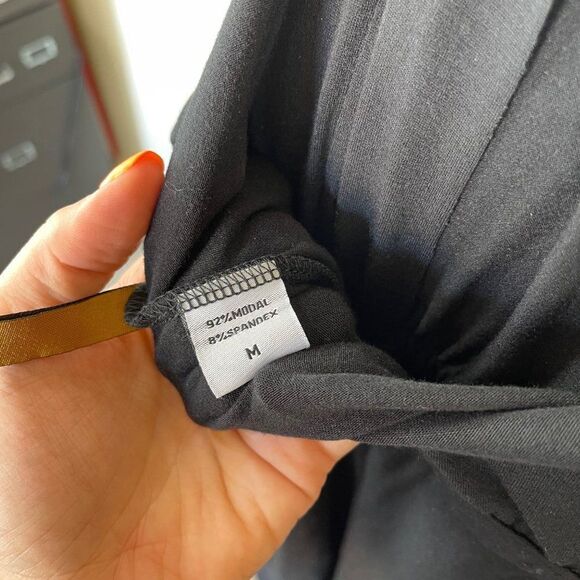 Rachel Pally Black Stretch Jumpsuit Halter Open Back Flare Leg Medium - Picture 9 of 9